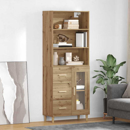Credenza con cassetto Rovere artigianale 69,5 x 34 x 180 cm