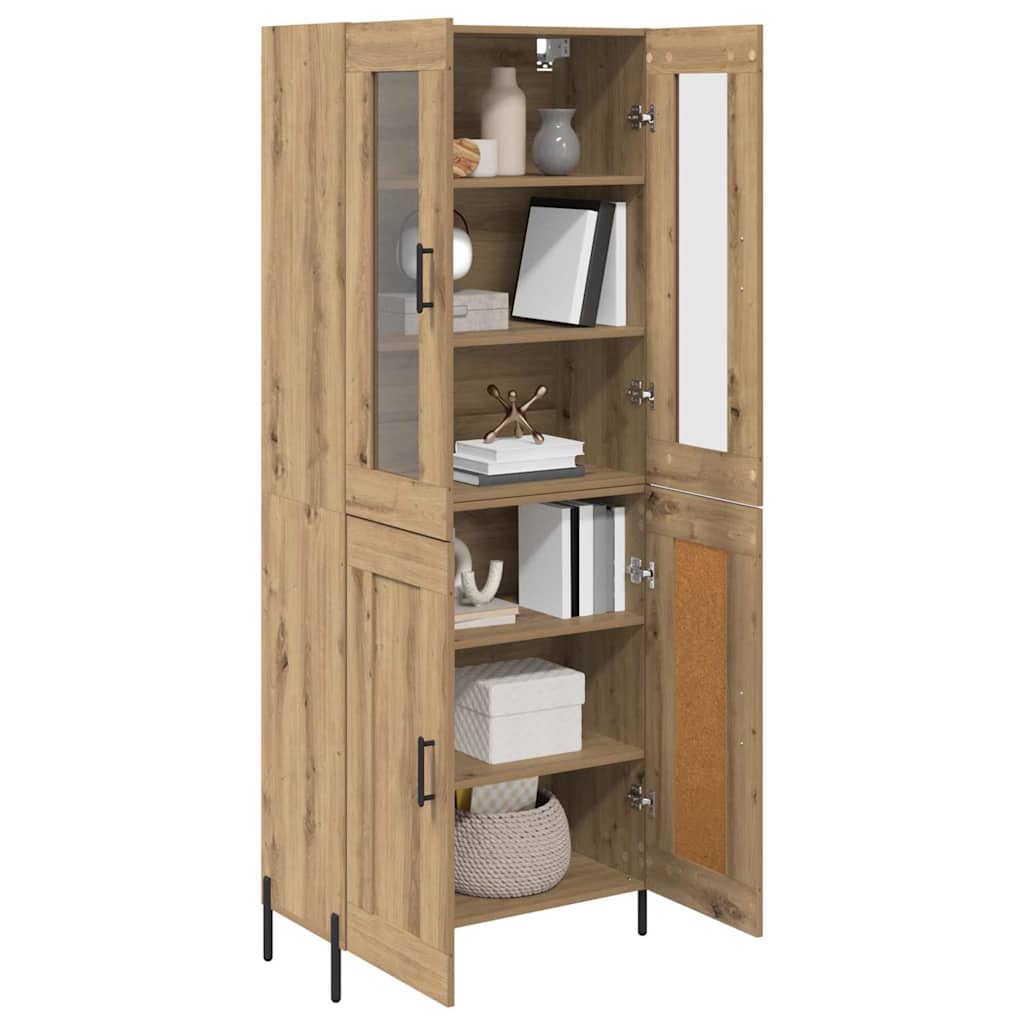 Credenza rovere artigianale 69,5 x 34 x 180 cm