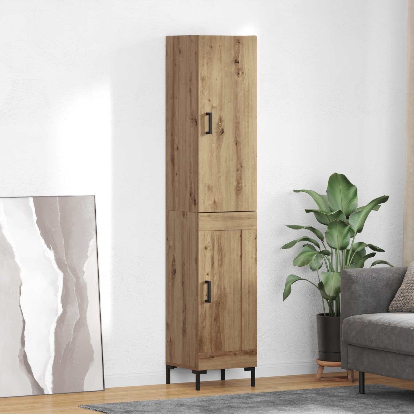 Credenza rovere artigianale 69,5 x 34 x 180 cm
