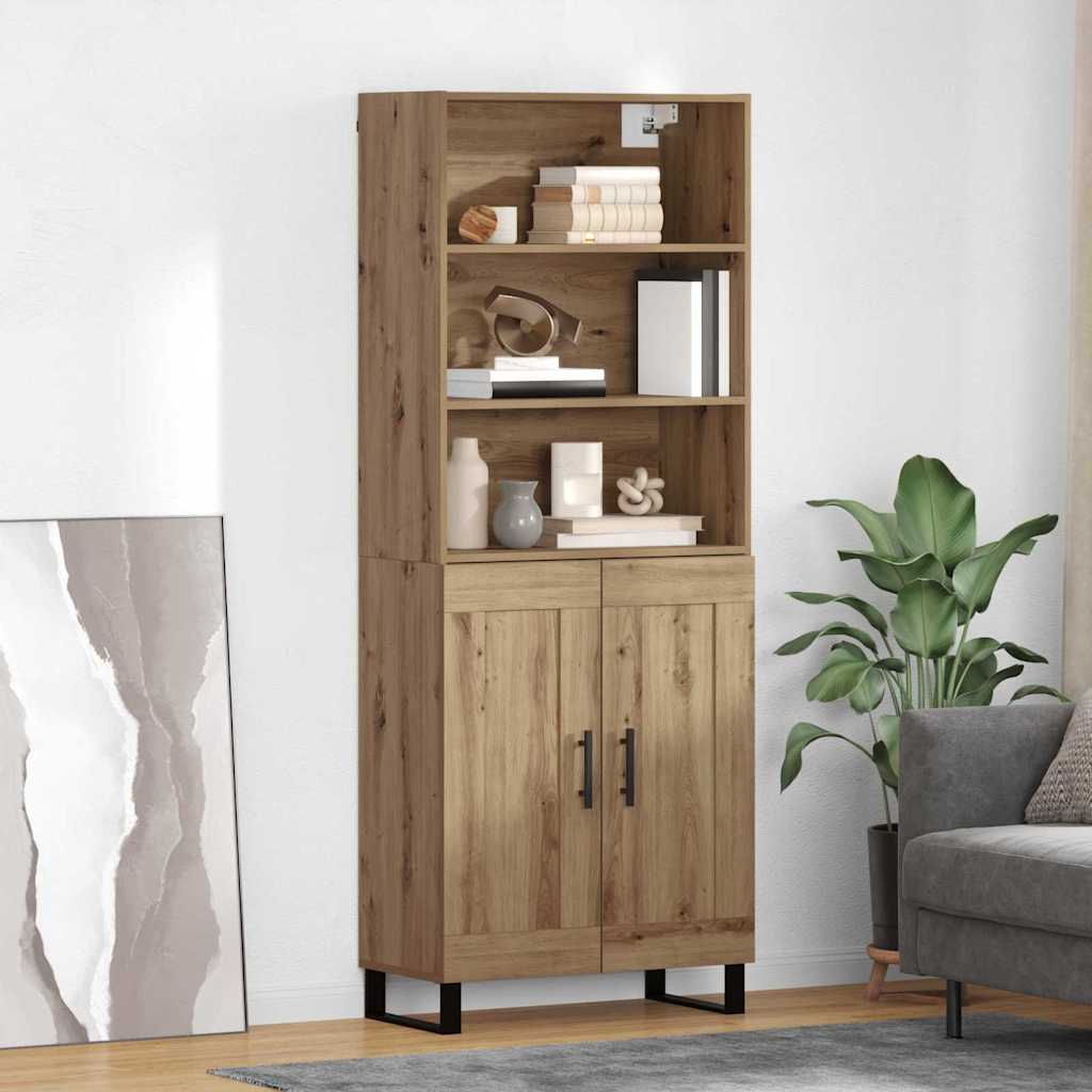 Credenza rovere artigianale 69,5 x 34 x 180 cm