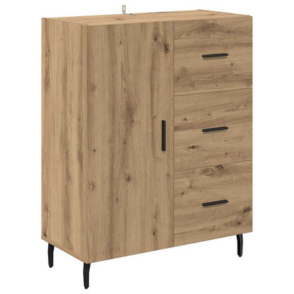 Credenza 2 pcs Rovere artigianale Legno multistrato