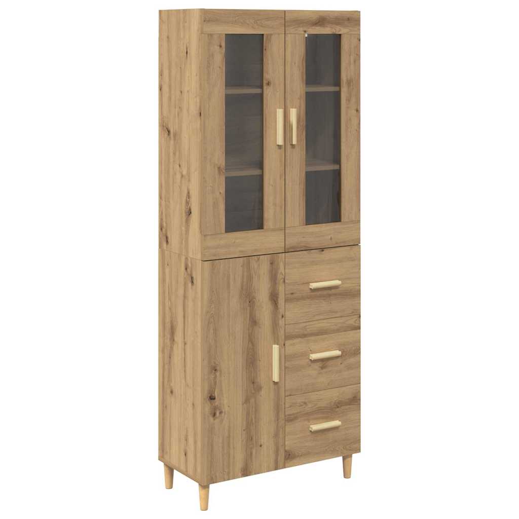 Credenza con cassetto Rovere artigianale 69,5 x 34 x 180 cm