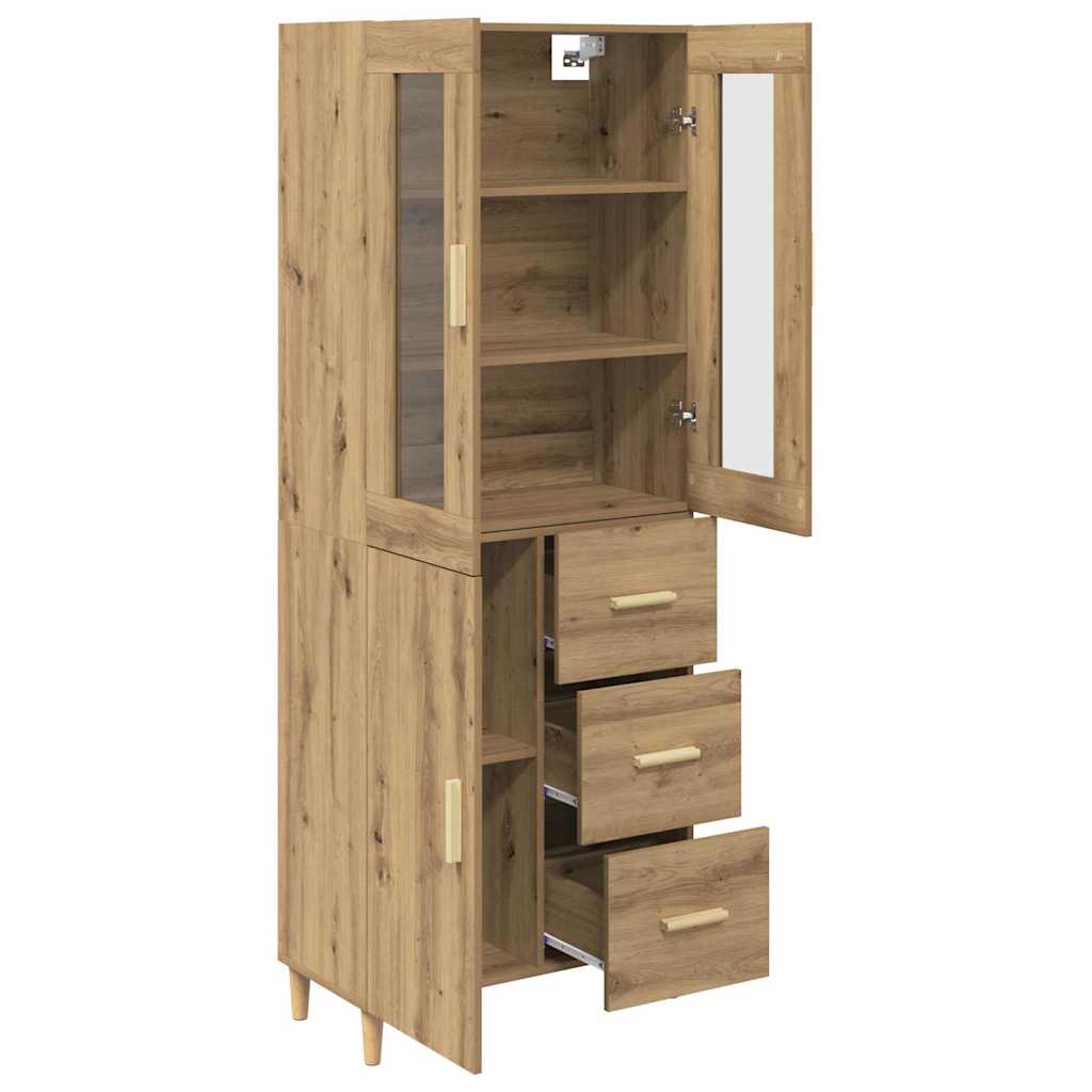 Credenza con cassetto Rovere artigianale 69,5 x 34 x 180 cm