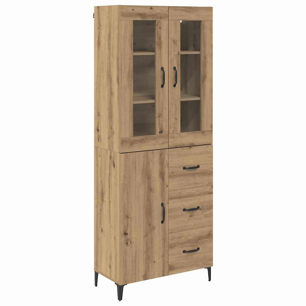 Credenza con cassetto Rovere artigianale 69,5 x 34 x 180 cm