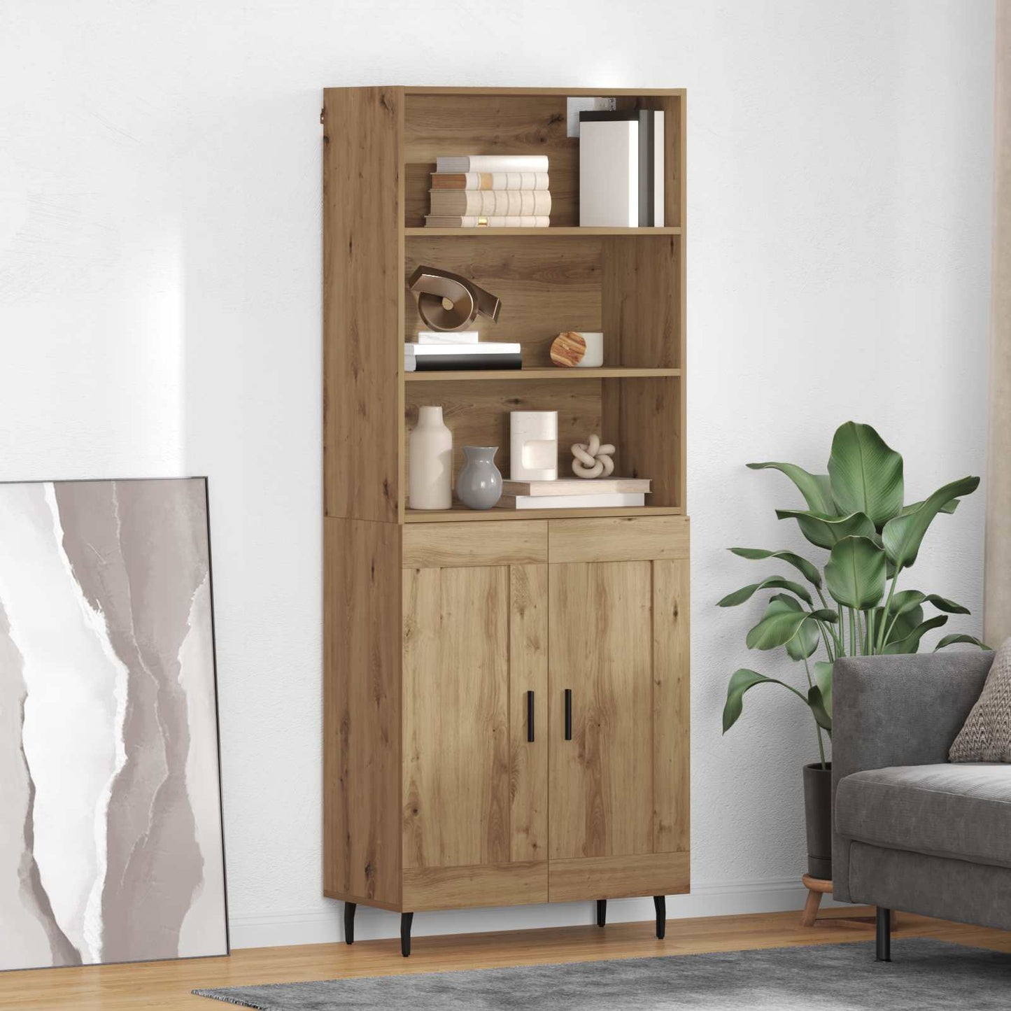 Credenza rovere artigianale 69,5 x 34 x 180 cm