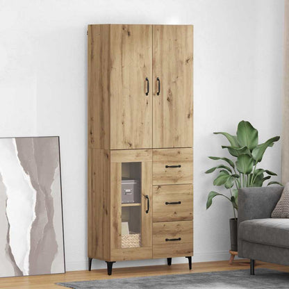 Credenza con cassetto Rovere artigianale 69,5 x 34 x 180 cm