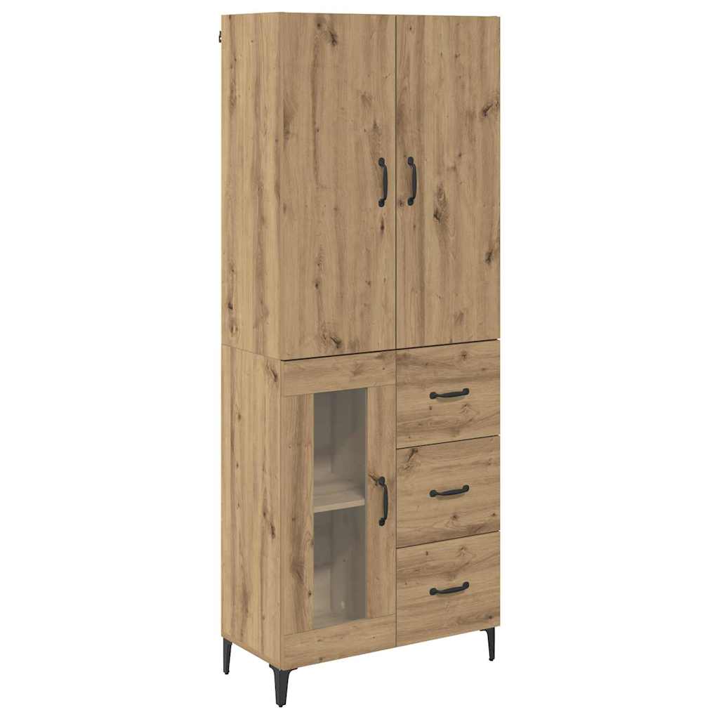 Credenza con cassetto Rovere artigianale 69,5 x 34 x 180 cm