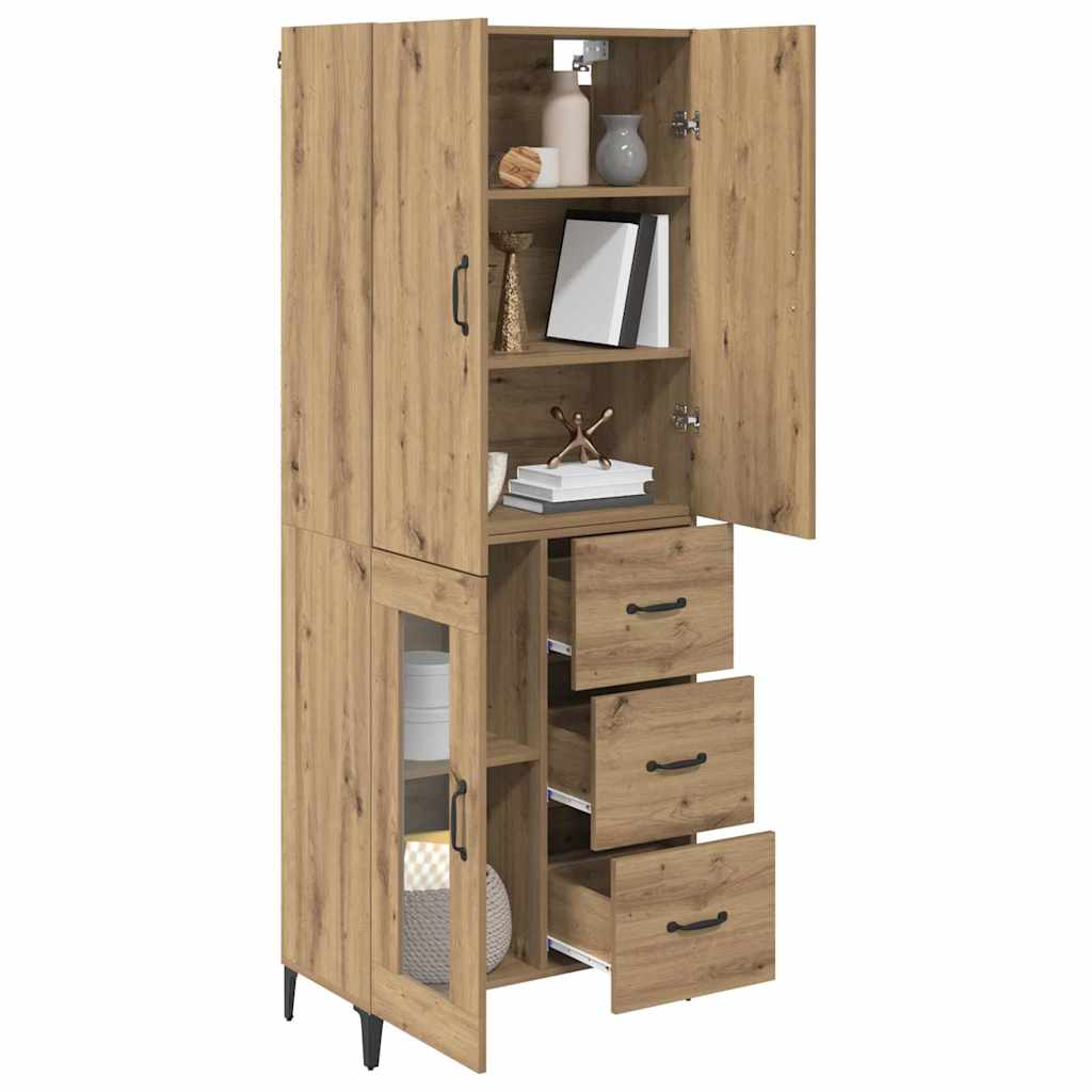 Credenza con cassetto Rovere artigianale 69,5 x 34 x 180 cm