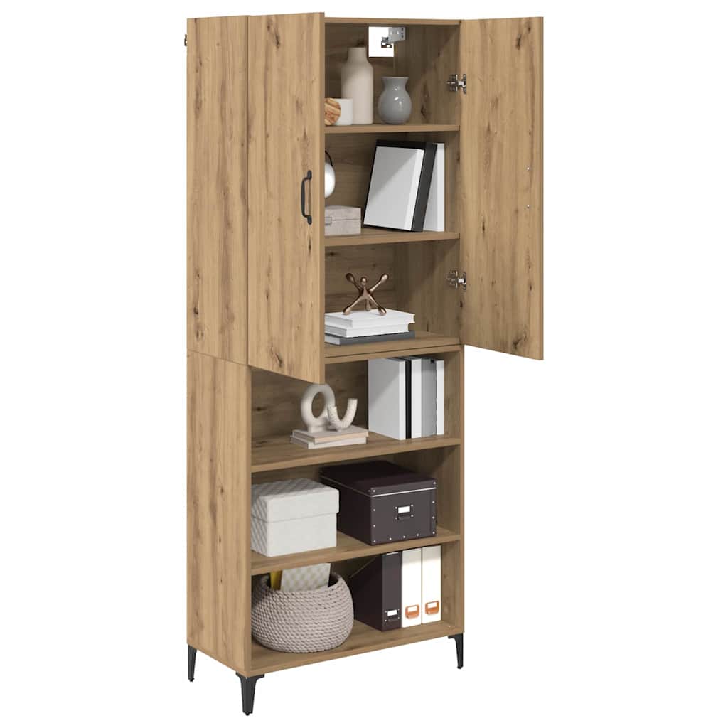 Credenza rovere artigianale 69,5 x 34 x 180 cm