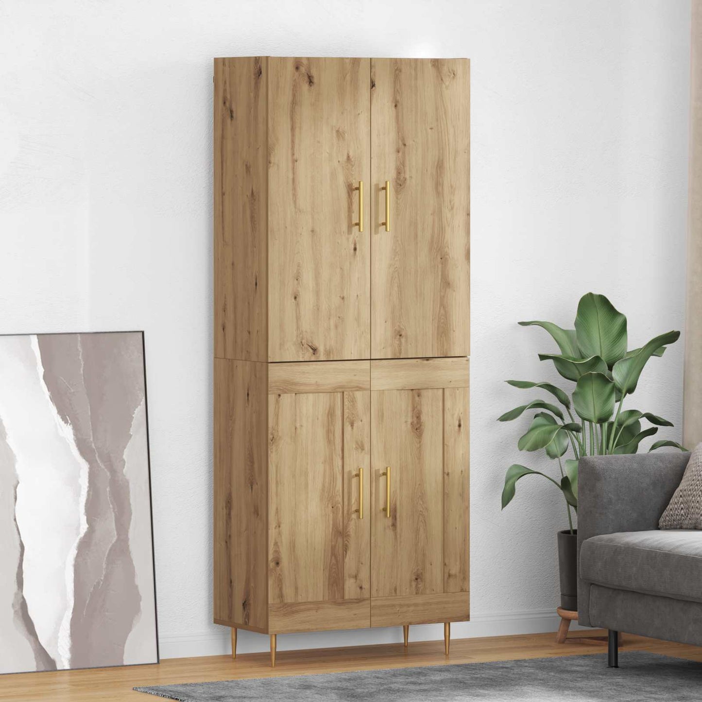 Credenza rovere artigianale 69,5 x 34 x 180 cm