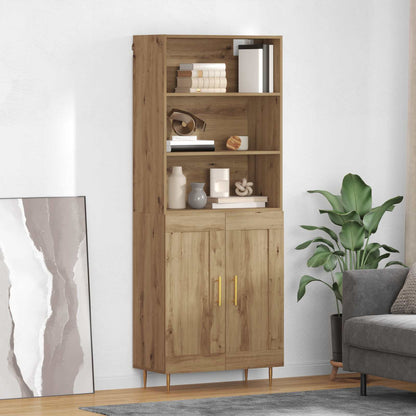 Credenza rovere artigianale 69,5 x 34 x 180 cm