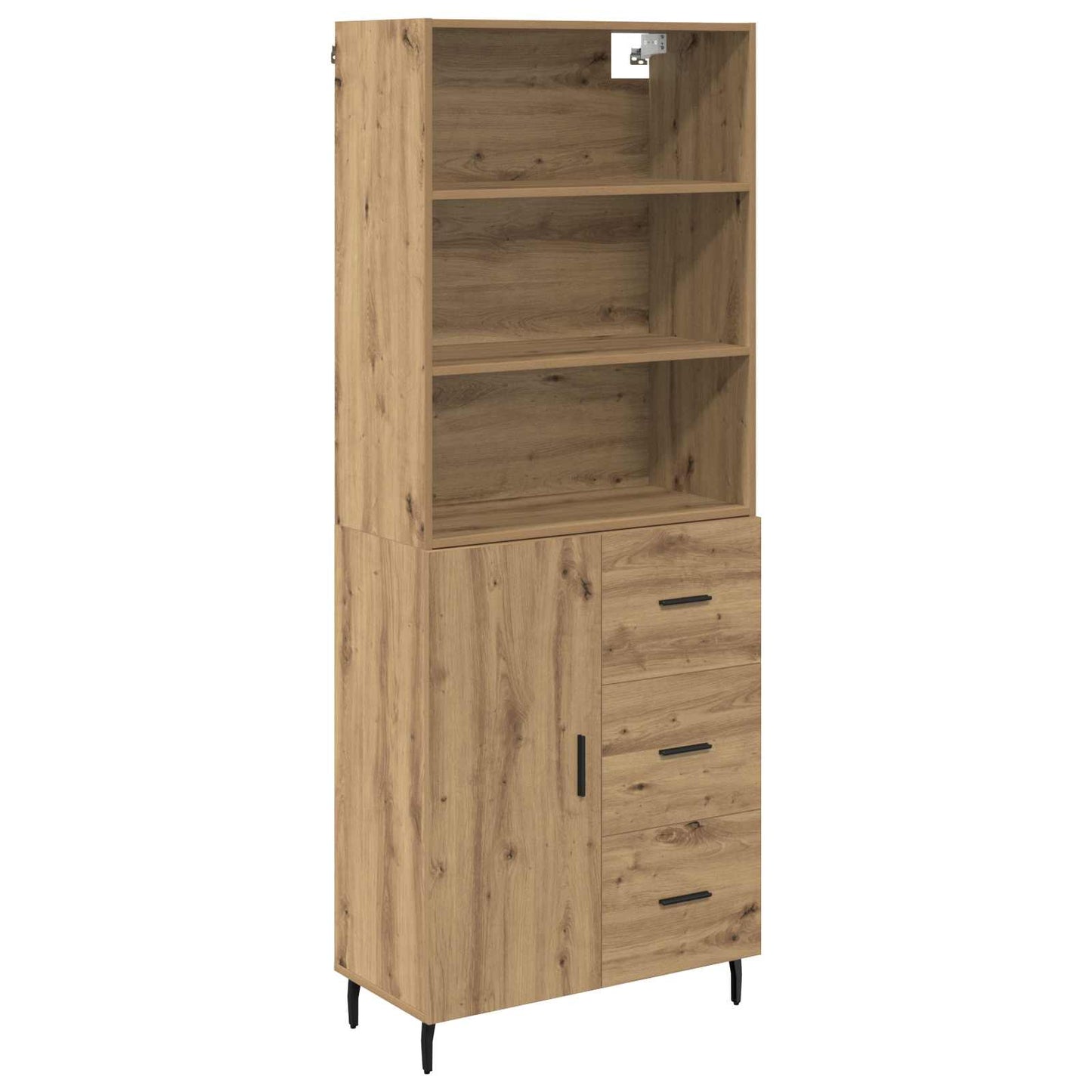Credenza con cassetto Rovere artigianale 69,5 x 34 x 180 cm