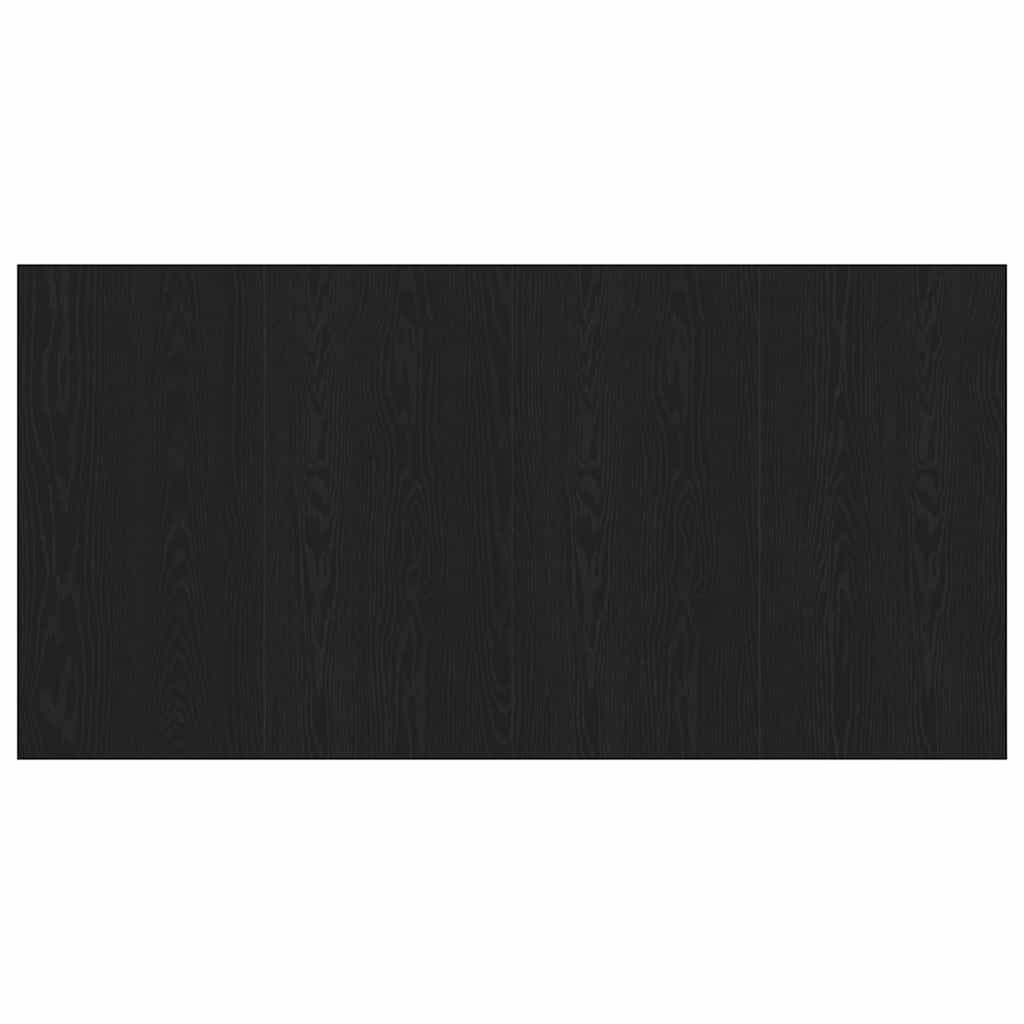 Testata con Comodino 3 pcs Rovere Nero Legno multistrato