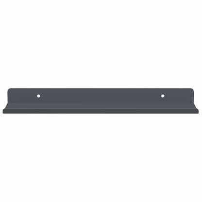 Mensola sospesa 4 pcs Antracite 30 x 9 x 2,5 cm Acciaio
