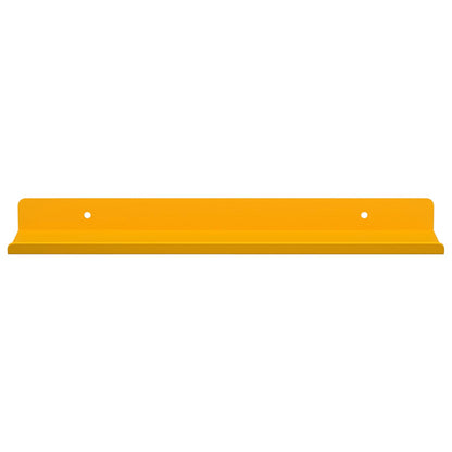 Mensola sospesa 4 pcs Giallo senape 30 x 9 x 2,5 cm Acciaio