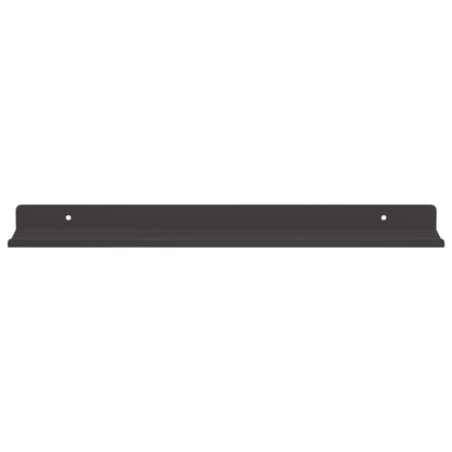 Mensola sospesa 2 pcs Nero 40 x 8,5 x 2,5 cm Acciaio
