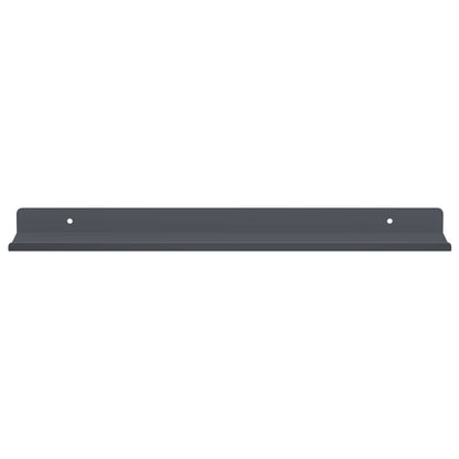 Mensola sospesa 2 pcs Antracite 40 x 9 x 2,5 cm Acciaio