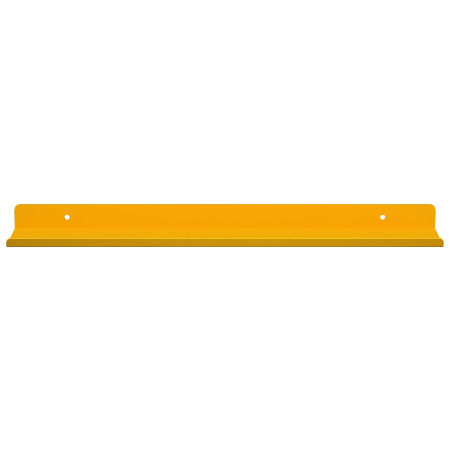 Mensola sospesa 2 pcs Giallo senape 40 x 9 x 2,5 cm Acciaio