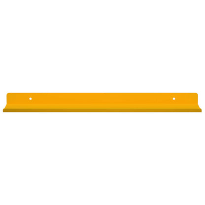 Mensola sospesa 2 pcs Giallo senape 40 x 9 x 2,5 cm Acciaio