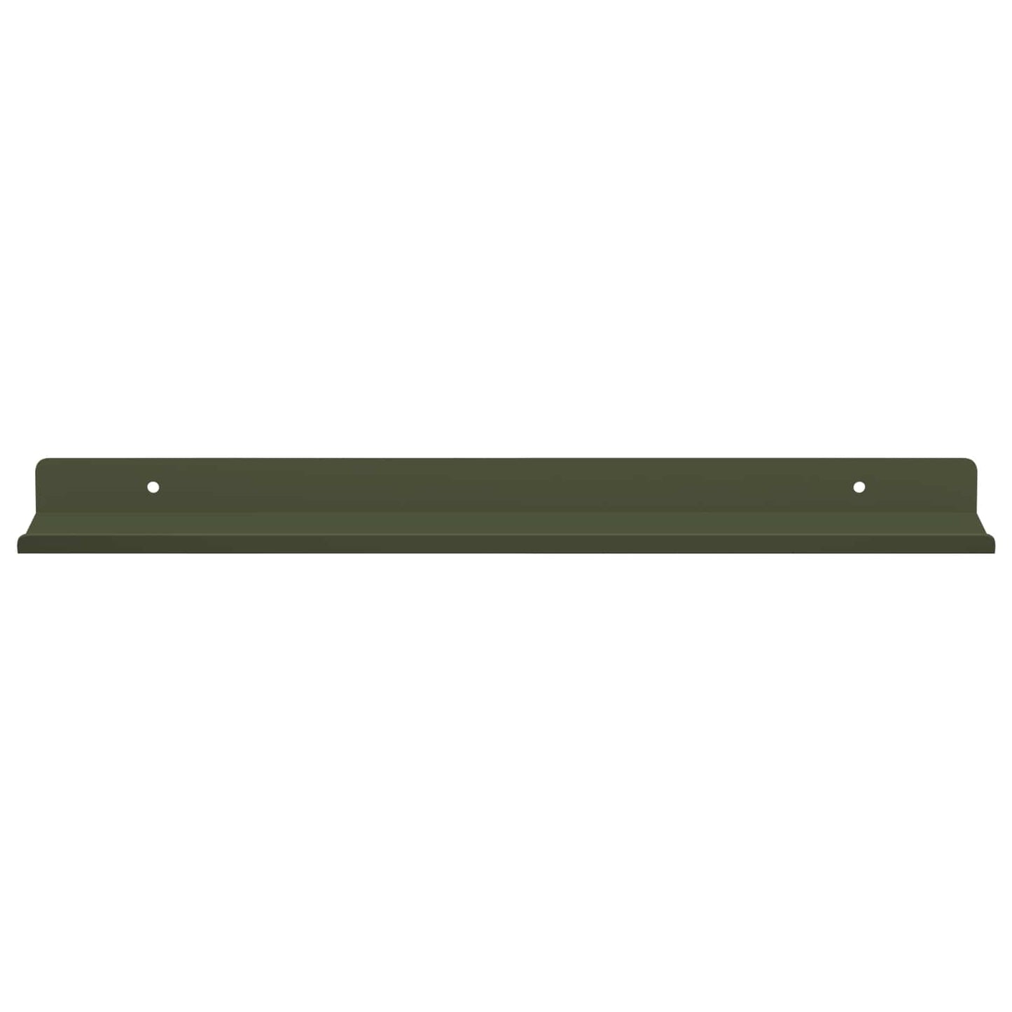 Mensola sospesa 2 pcs Verde oliva 40 x 9 x 2,5 cm Acciaio