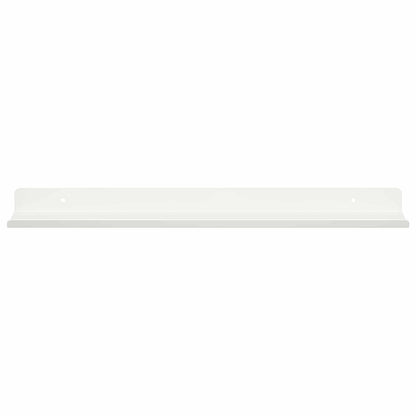 Mensola sospesa 4 pcs Bianco 40 x 9 x 2,5 cm Acciaio