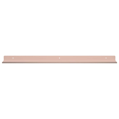 Mensola sospesa 4 pcs Rosa 60 x 9 x 2,5 cm Acciaio