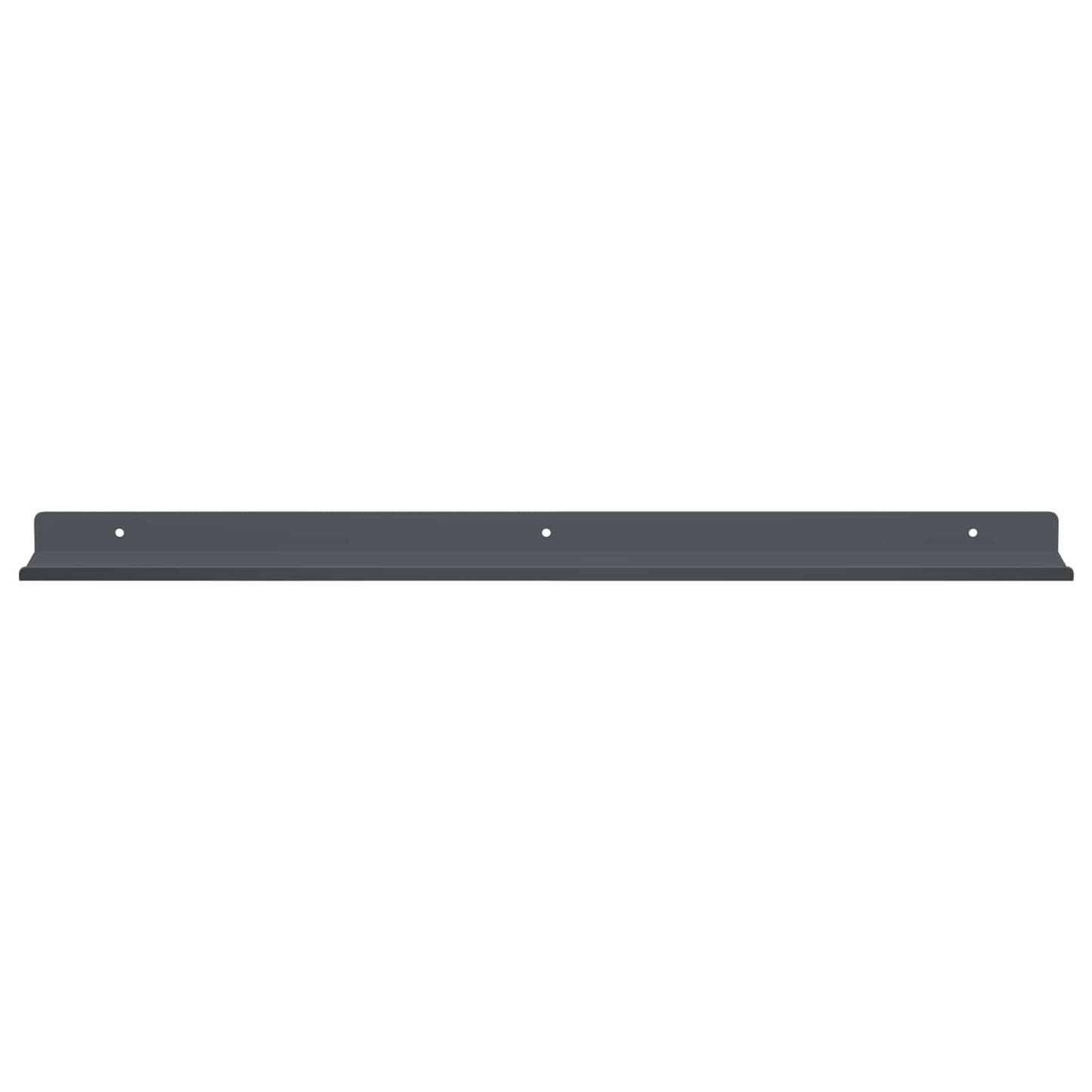 Mensola sospesa 2 pcs Antracite 60 x 9 x 2,5 cm Acciaio