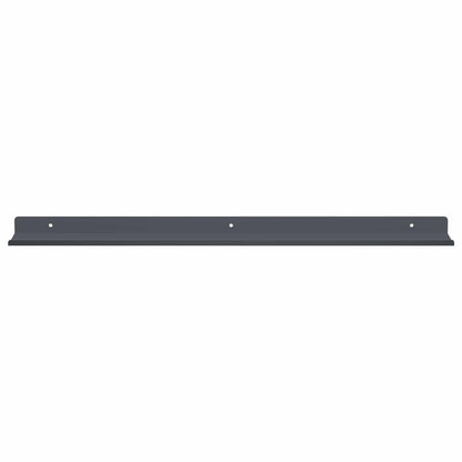 Mensola sospesa 4 pcs Antracite 60 x 9 x 2,5 cm Acciaio