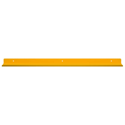 Mensola sospesa 4 pcs Giallo senape 60 x 9 x 2,5 cm Acciaio