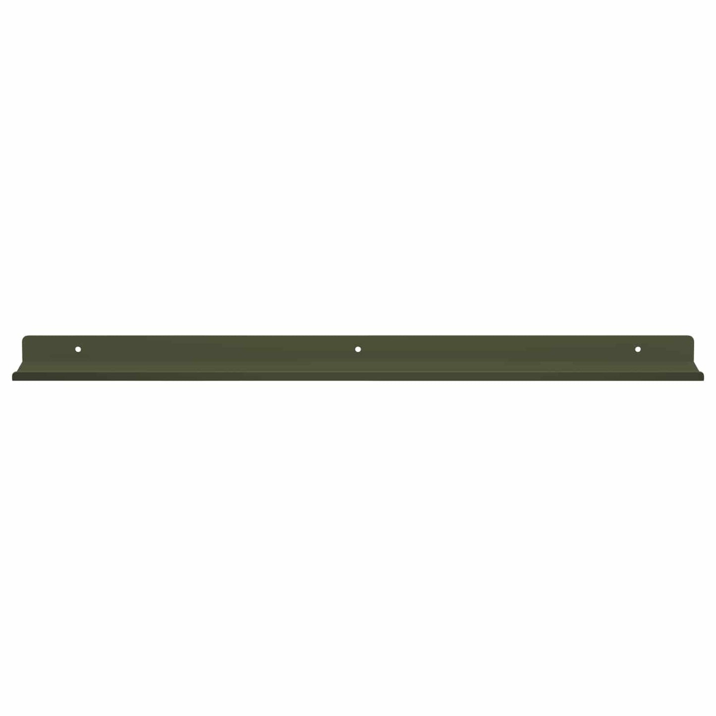 Mensola sospesa 4 pcs Verde oliva 60 x 9 x 2,5 cm Acciaio