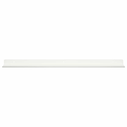 Mensola sospesa 4 pcs Bianco 60 x 9 x 2,5 cm Acciaio
