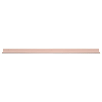 Mensola sospesa 4 pcs Rosa 80 x 9 x 2,5 cm Acciaio