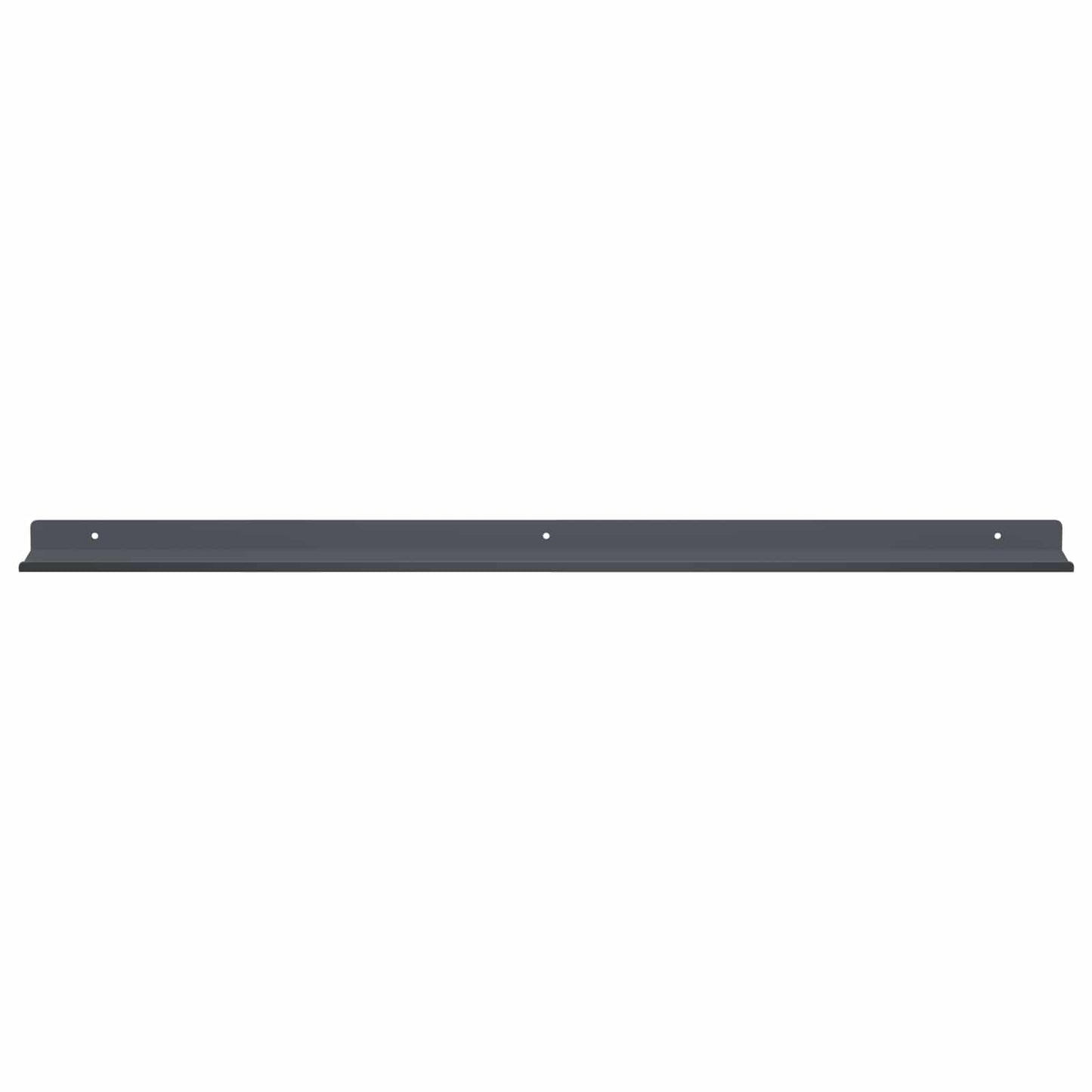 Mensola sospesa 2 pcs Antracite 80 x 9 x 2,5 cm Acciaio