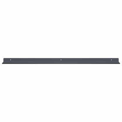 Mensola sospesa 2 pcs Antracite 80 x 9 x 2,5 cm Acciaio