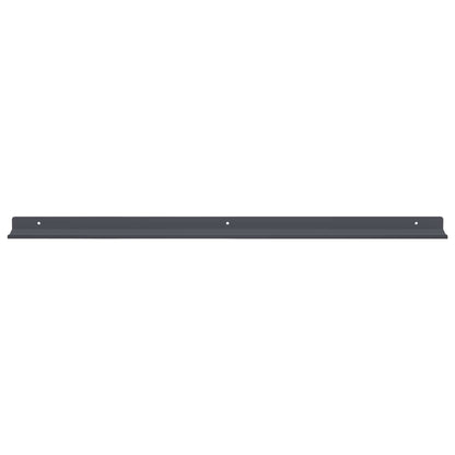 Mensola sospesa 4 pcs Antracite 80 x 9 x 2,5 cm Acciaio