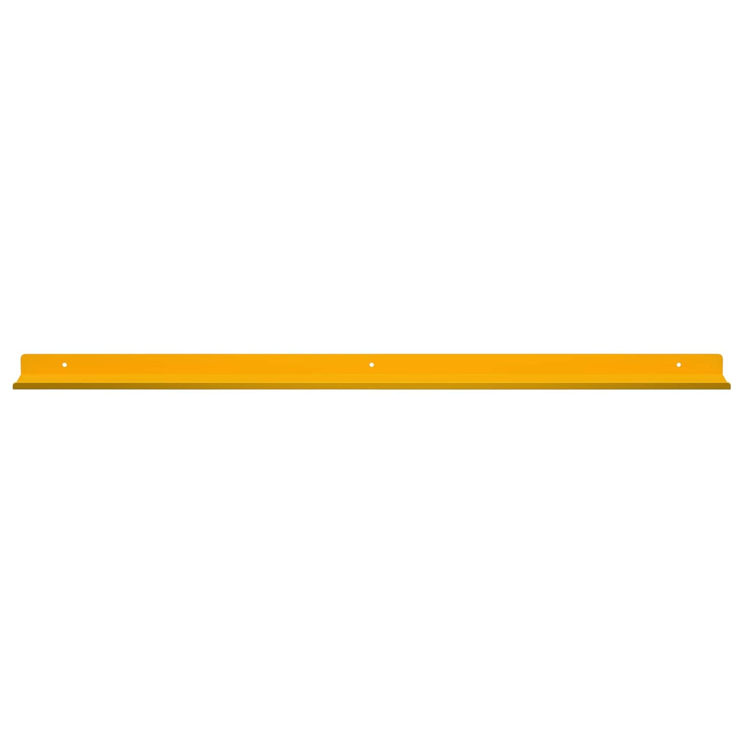Mensola sospesa 2 pcs Giallo senape 80 x 9 x 2,5 cm Acciaio