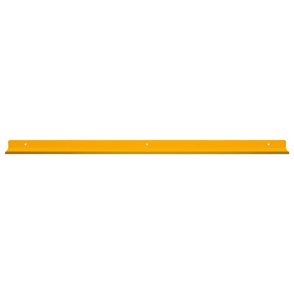 Mensola sospesa 2 pcs Giallo senape 80 x 9 x 2,5 cm Acciaio