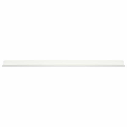 Mensola sospesa 2 pcs Bianco 80 x 9 x 2,5 cm Acciaio