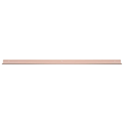 Mensola sospesa 2 pcs Rosa 100 x 9 x 2,5 cm Acciaio