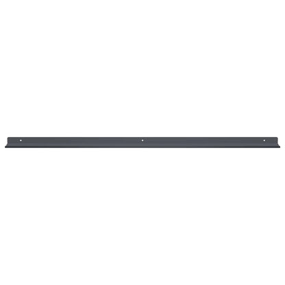 Mensola sospesa 2 pcs Antracite 100 x 9 x 2,5 cm Acciaio