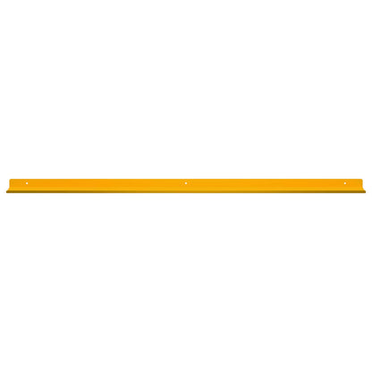 Mensola sospesa 4 pcs Giallo senape 100 x 9 x 2,5 cm Acciaio