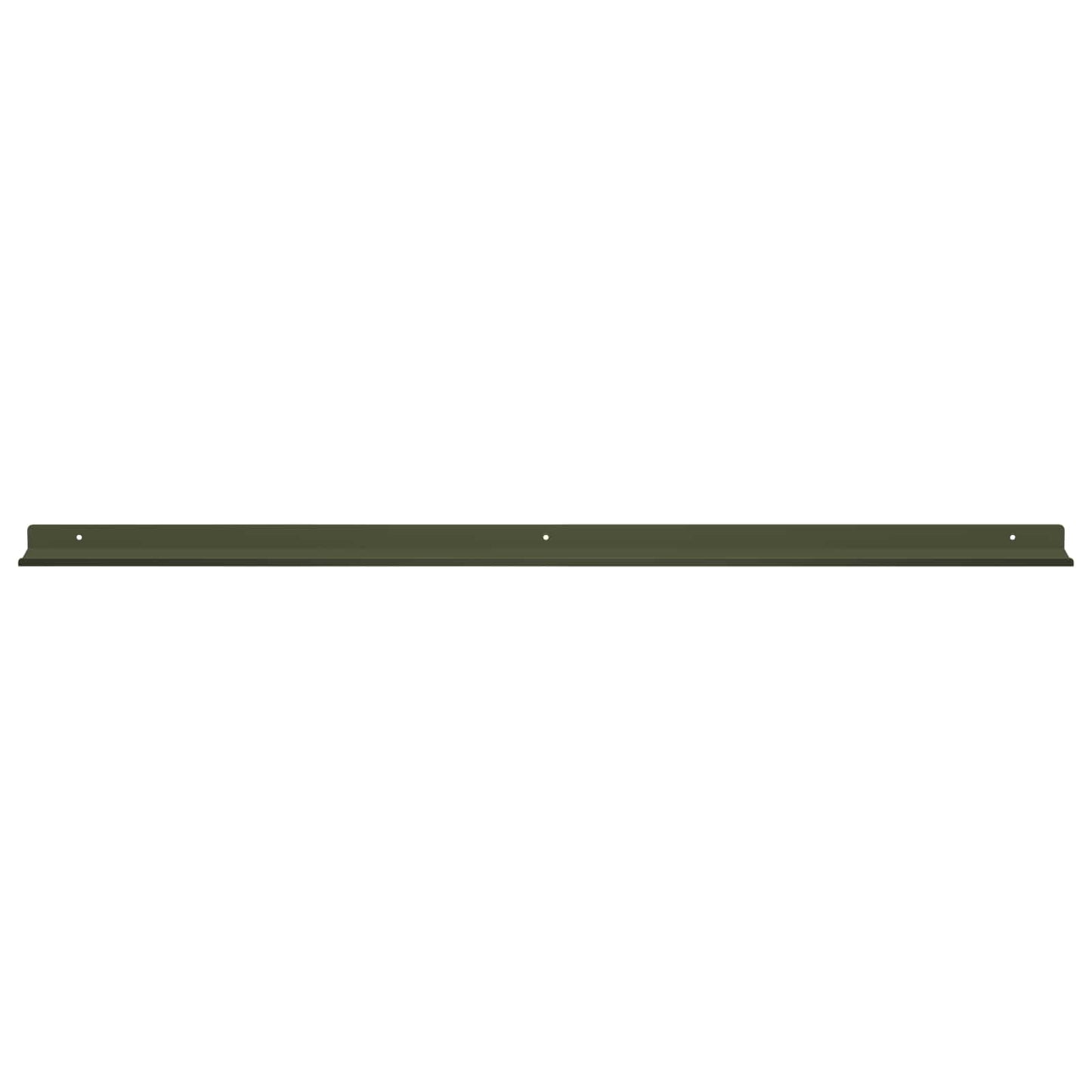 Mensola sospesa 4 pcs Verde oliva 100 x 9 x 2,5 cm Acciaio