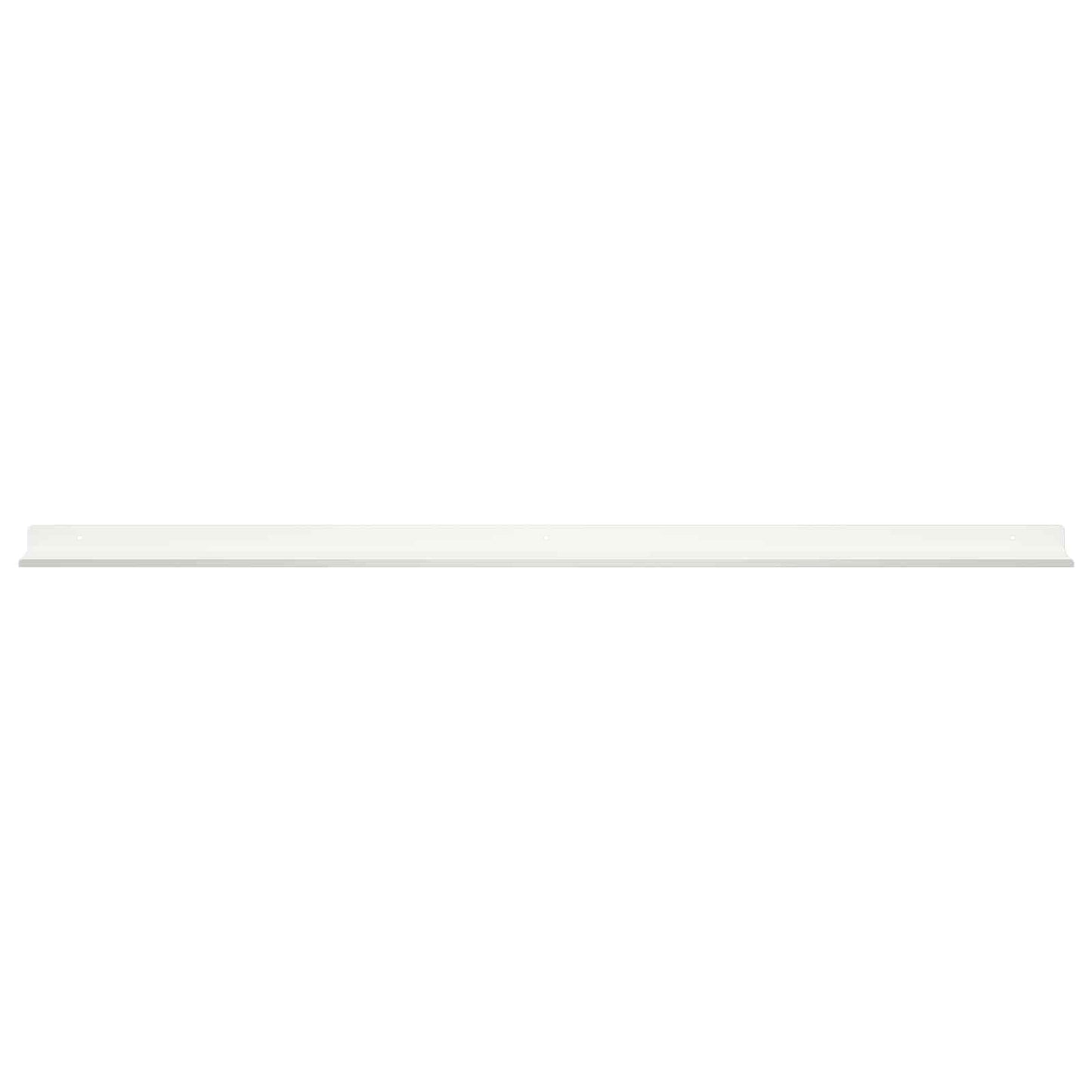 Mensola sospesa 2 pcs Bianco 100 x 9 x 2,5 cm Acciaio