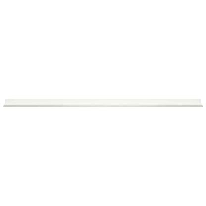 Mensola sospesa 2 pcs Bianco 100 x 9 x 2,5 cm Acciaio