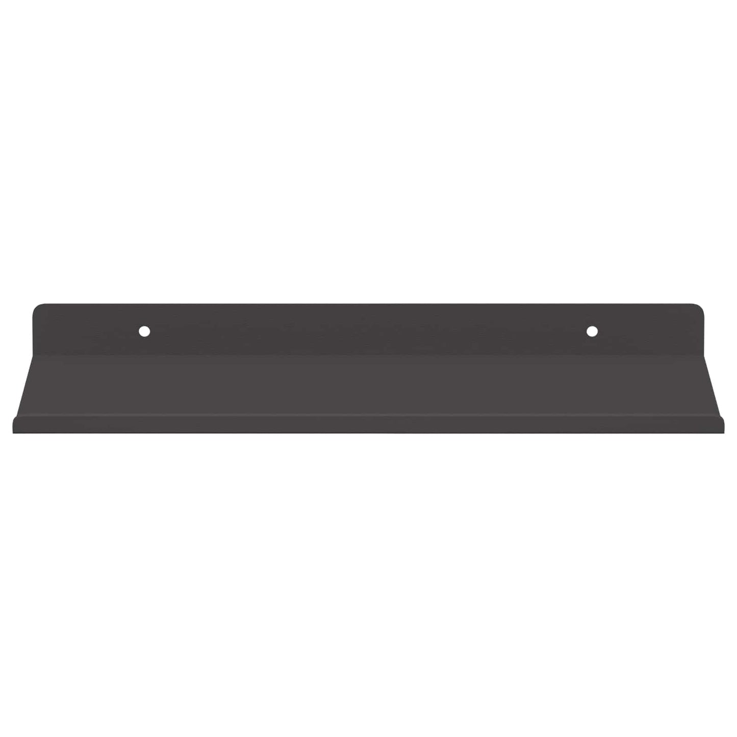 Mensola sospesa 4 pcs Nero 30 x 18 x 2,5 cm Acciaio