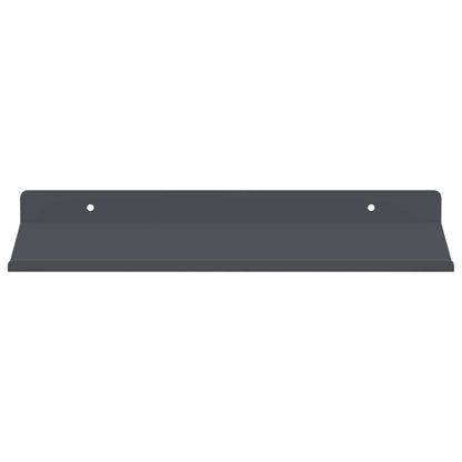 Mensola sospesa 2 pcs Antracite 30 x 18 x 2,5 cm Acciaio