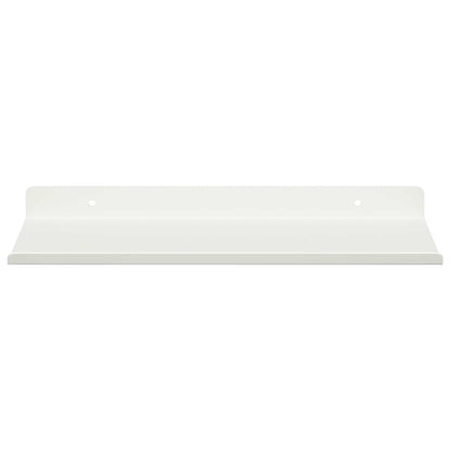 Mensola sospesa 2 pcs Bianco 30 x 18 x 2,5 cm Acciaio