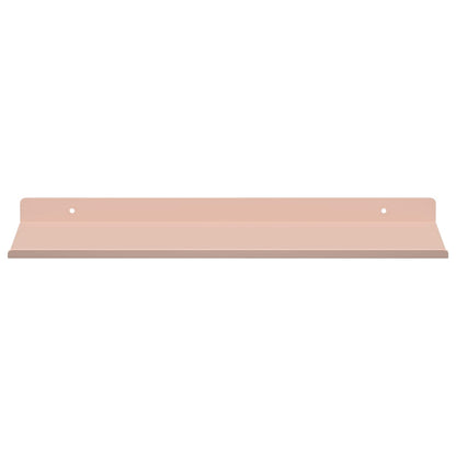 Mensola sospesa 4 pcs Rosa 40 x 18 x 2,5 cm Acciaio