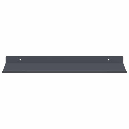 Mensola sospesa 2 pcs Antracite 40 x 18 x 2,5 cm Acciaio