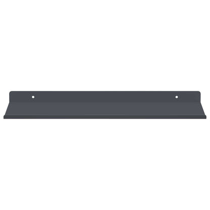 Mensola sospesa 4 pcs Antracite 40 x 18 x 2,5 cm Acciaio